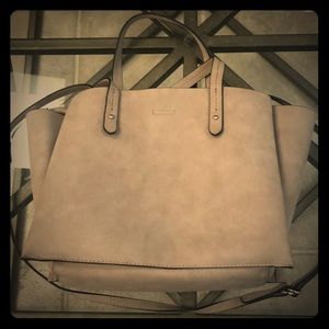 Gap suede crossbody three section purse.